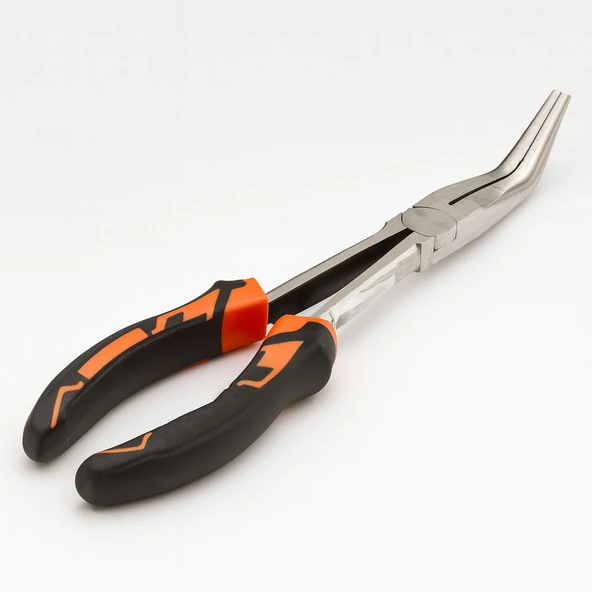 Extra Uzun Eğri Kargaburun 11 inç Kıvrık İnce Burun Pense Paslanmaz Çelik Metal Dayanıklı El Aleti - Resim 4