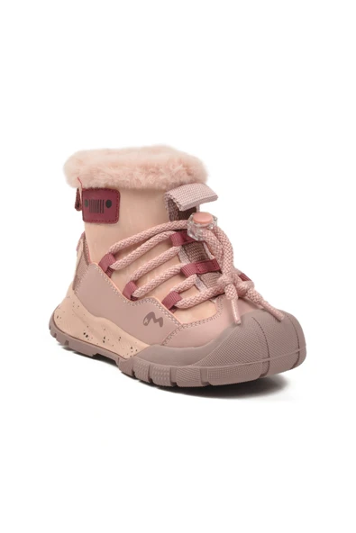 Marcokids Pudra İçi Kürklü Soğuğa Dirençli Kaymaz Kız Çocuk Bot 22672 P - 3