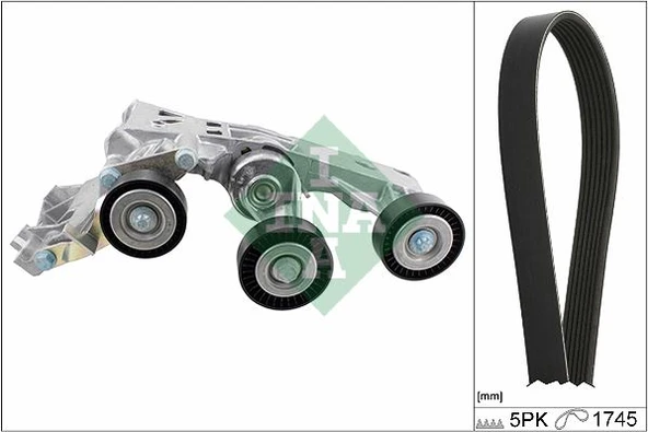 INA 529014810 KANALLI KAYIS SETI MERCEDES W169 W245 KUTUKLU A6402002770-5PK1745 ürün görseli 1