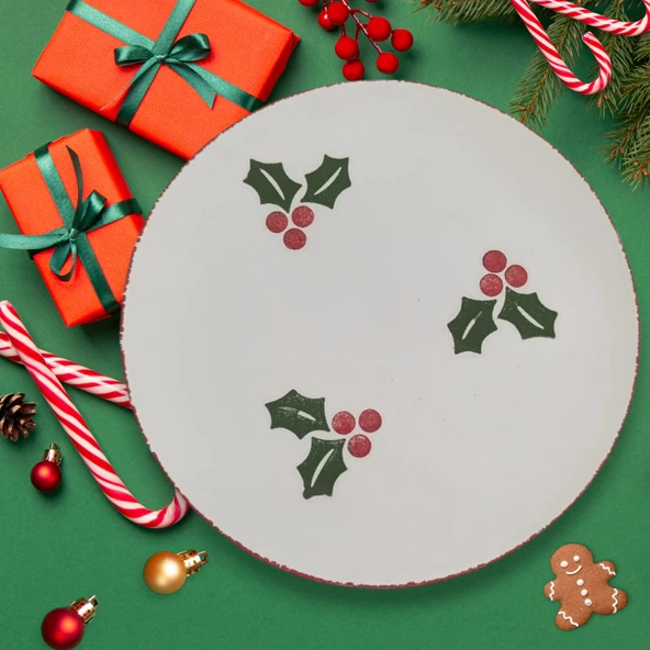 Hope Yeni Yıl 2 li Pasta Tabağı 19 cm ürün görseli 1