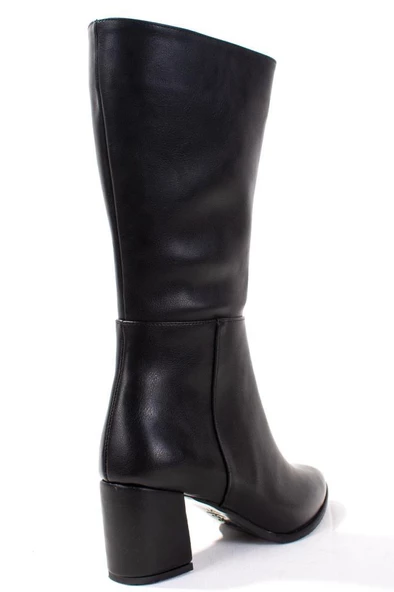 Dagoster DZA07-998800 Siyah Günlük Topuklu Kadın Çizme - 4