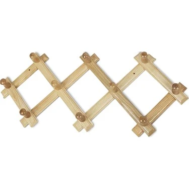 AHŞAP 10 KOLLU AKORDİYON DUVAR ASKISI (5284) ürün görseli