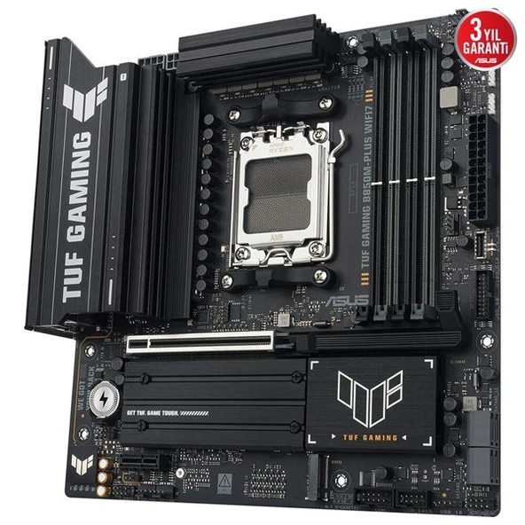 ASUS TUF GAMING B850M-PLUS WIFI7 DDR5 HDMI-DP TYPEC PCIE 5.0 AM5 MATX - Resim 4