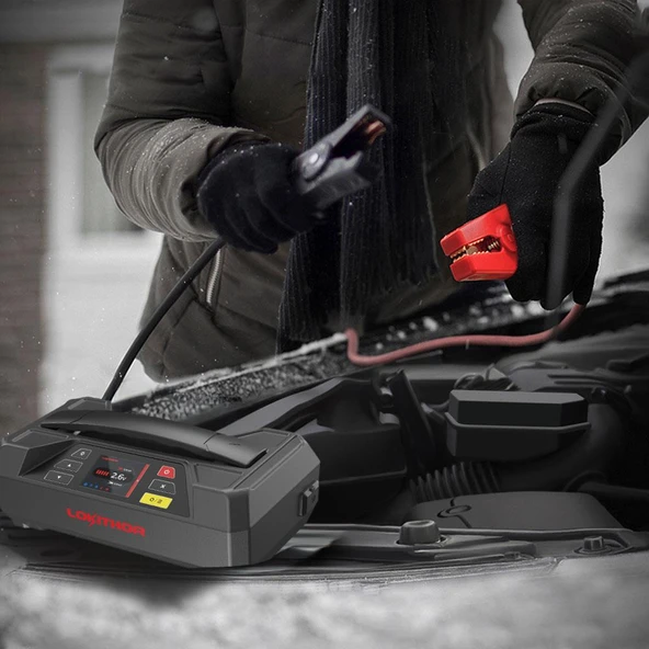 Lokithor JTC4250 12V/220V 4250Amp LiFePO4 Akıllı Akü Test + Akü Takviye + Akü Şarj Cihazı - Resim 3