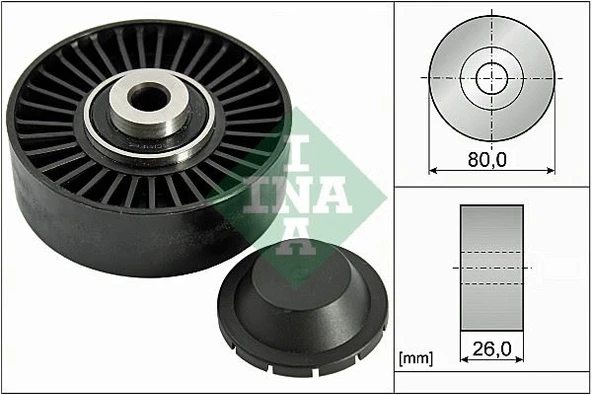 INA 532037020 ALTERNATÖR GERGİ RULMANI BRAVA-BRAVO I-II-DOBLO-MAREA-IDEA-MAREA-PALIO-PUNTO-STILO 1.9D-1.9TD-1.9JTD 73501925-46794035-46454419-46514222 ürün görseli 1