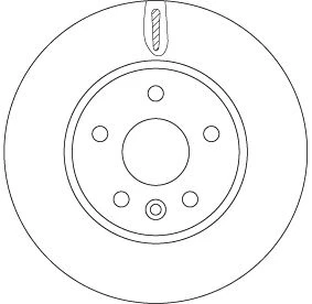 TRW DF6819 ÖN FREN AYNASI ASTRA K 15 > 15 İNÇ / 5 DELİK 276x26x5DL HAVALI 13515906-13597459-13597460 ürün görseli 1