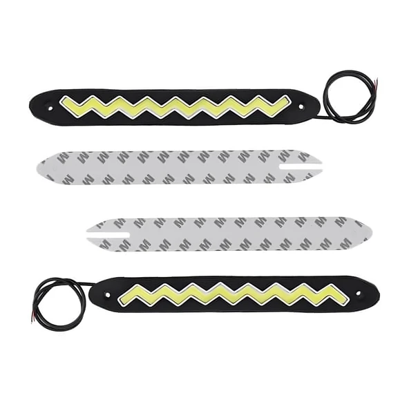 Mega Oto Market Zigzag Şerit Gündüz Ledi Farı Su Geçirmez Beyaz Işık - 4