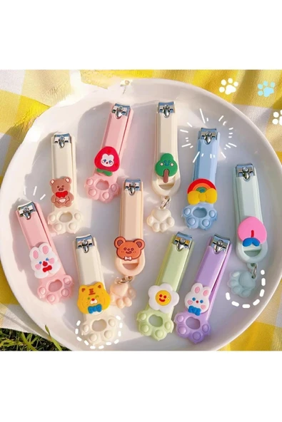 Mucit Home Figürlü Renkli Bebek Çocuk Tırnak Makası 1 Adet - Resim 4