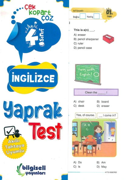 4. Sınıf İngilizce Yaprak Test ürün görseli
