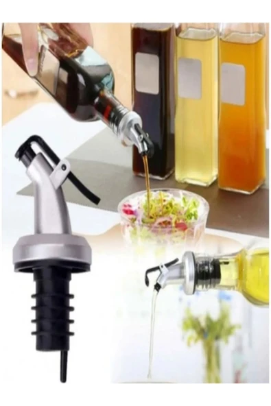 Mucit Home 1 Adet Damlatmaz Kapaklı Şişe Tıpası Sızdırmaz Yağdanlık Ucu Kapağı Tıpası Yağ Şişesi Başlığı - Resim 2