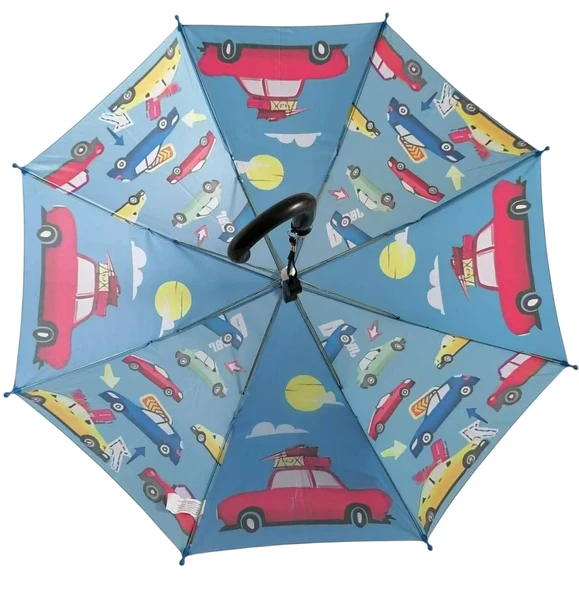 71cm Katlanır Kılıflı Düdüklü Çocuk Şemsiyesi Yağmur Kış Sonbahar RB0493 - 3