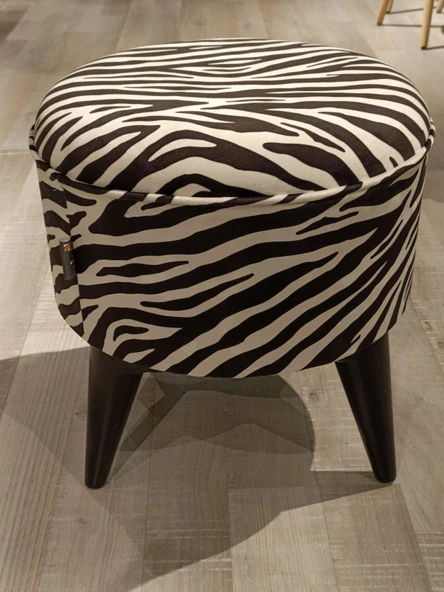 MERCAN MOBİLYA LEOPAR DESENLİ PUF BENCH - 2