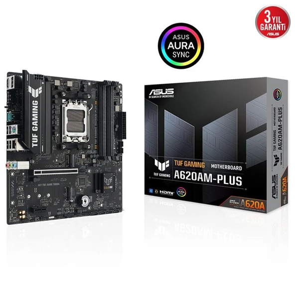 ASUS TUF GAMING A620AM-PLUS DDR5 HDMI-DP PCIE 4.0 AM5 mATX ürün görseli