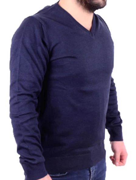 Twister 3622 Lacivert V Yaka Erkek Kazak - 2