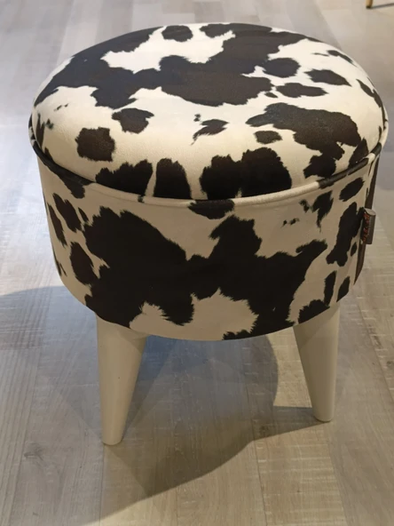 MERCAN MOBİLYA LEOPAR DESENLİ  BENCH PUF