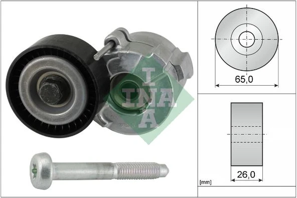 INA 534061010 ALTERNATÖR GERGİ RULMANI KÜTÜKLÜ ASTRA H-VECTRA C-ZAFIRA 1.9CDTI-BRAVO II-DOBLO 1.6-1.9D 534024110 51758385-51773551-55184980-55190813 ürün görseli 1