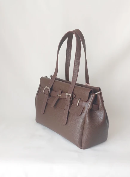 261AÇ316 Model Sarach Marka Kahve Renk El ve Omuz Çantası - 2