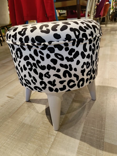 MERCAN MOBİLYA LEOPAR DESENLİ PUF BENCH - 3