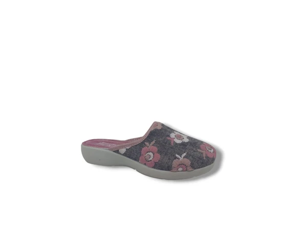 Tıglıo 400 Kadın Füme Pembe Kadife Kumaş EvTerlik - Resim 2