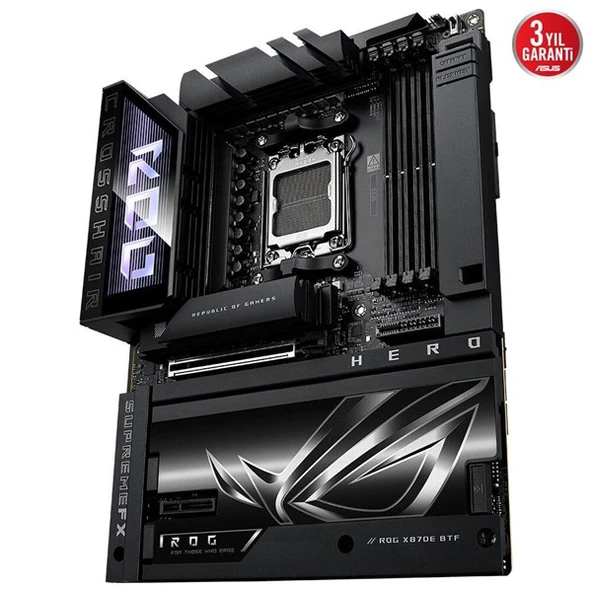 ASUS ROG CROSSHAIR X870E HERO BTF WIFI7 DDR5 HDMI-DP TYPEC PCIE 5.0 AM5 ATX - Resim 6