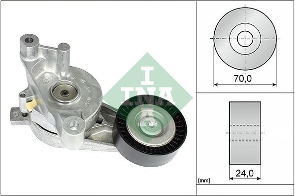 INA 534005910 ALTERNATÖR GERGİ RULMANI V GERGİ KÜTÜĞÜ GOLF5-PASSAT-CADDY-A3 1.9 TDI-2.0 TDI BJB-BDJ-BKC-BKD 03G903315A-03G903315 ürün görseli 1