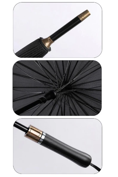 Rüzgara Dayanıklı 1. Kalite Fiber 24 Tel Premium Lux Şemsiye Mpr1031 - Resim 4