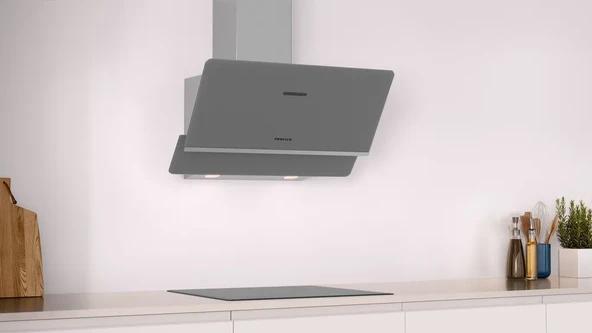 PROFİLO DVK8J671 DUVAR TİPİ 80 CM PLATİN CAM DAVLUMBAZ - 3