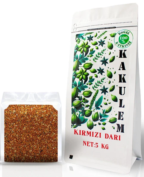 KAKULEM SERTİFİKALI Kırmızı Darı Dal Darı 5 KG ürün görseli