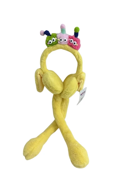 Recos Çocuk Peluş Figürlü Oynar Kulaklı Hareketli Sesli Kışlık Kulaklık RCS.TRL.SRI.2025 - 2