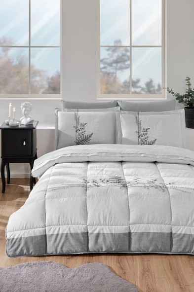 Özdilek Helecho Gri Çift Kişilik Uyku Seti