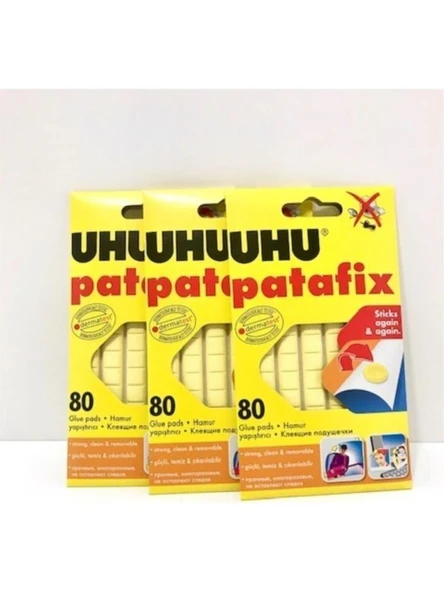 Uhu Patafix Sarı 3 Adet ürün görseli 1