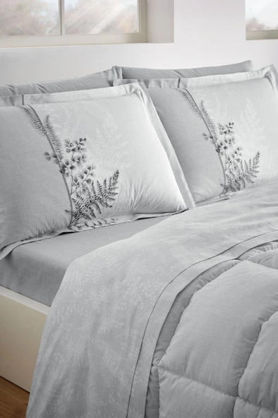 Özdilek Helecho Gri Çift Kişilik Uyku Seti - 3