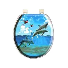 DESENLİ YUMUŞAK KLOZET KAPAK BÜYÜK PUF 42x41cm (5284) - Resim 2