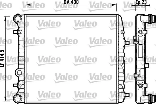 VALEO 732863 RADYATÖR VW POLO 6Q0121253J-6Q0121253K-6QE121253 ürün görseli