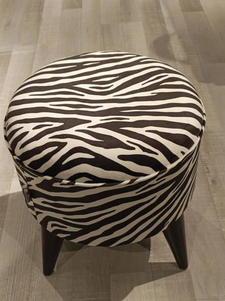MERCAN MOBİLYA LEOPAR DESENLİ PUF BENCH