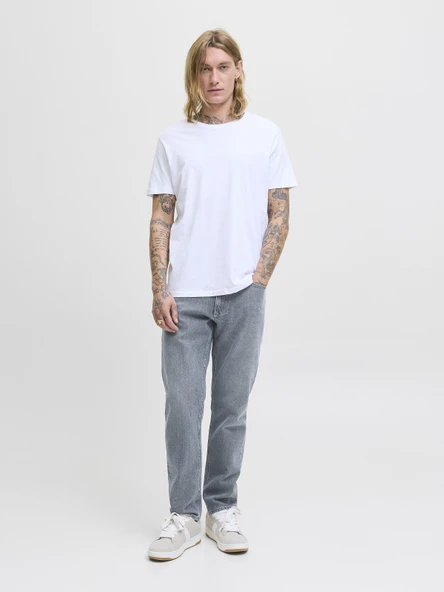 JACK JONES Mıke Model Rahat Kesim Erkek Kot Pantolon 12282580 - Resim 5