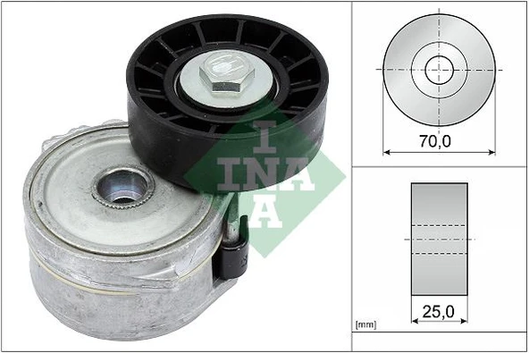 INA 534033410 ALTERNATÖR GERGİ RULMANI KÜTÜKLÜ C4-C5-C8-JUMPY-307-308-407-508-607-608-EXPERT-FOCUS 2.0HDI-2.0TDI 5751.A7-9650542480-1253954-1310771 ürün görseli 1