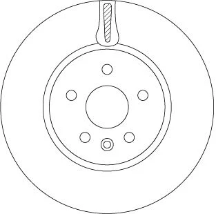 TRW DF6820 ÖN FREN AYNASI ASTRA K 15 > 16 İNÇ / 5 DELİK 300x26x5DL HAVALI 13515909-13597467 ürün görseli 1