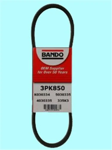 BANDO 3PK0850 KANALLI KAYIŞ NISSAN TOYOTA YARIS 1.3 16V 99-05 38353 9091602521-1195058S01 ürün görseli 1