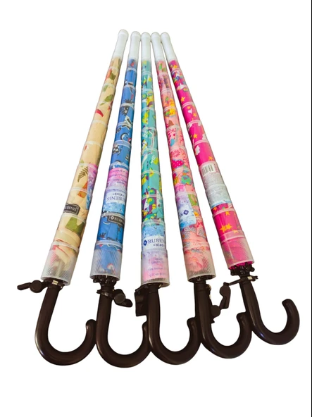 71cm Katlanır Kılıflı Düdüklü Çocuk Şemsiyesi Yağmur Kış Sonbahar RB0495 - 2