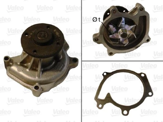 VALEO 506708 DEVİRDAİM SU POMPASI TOYOTA YARIS 1.0L 1SZ-FE SCP10 03-05 / 1.3L 2SZ-FE SCP12 SCP90 03-09 4 DELİK FLANŞ 1610029125-1610009141 ürün görseli 1