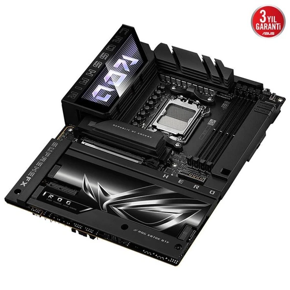 ASUS ROG CROSSHAIR X870E HERO BTF WIFI7 DDR5 HDMI-DP TYPEC PCIE 5.0 AM5 ATX - Resim 4