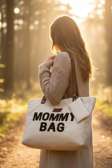 Panama Bag,Anne Bebek Bakım Çantası,Mommy Bag,Cüzdan Hediyeli, XL Büyük Boy, Essential Edit Serisi, Bej - 2