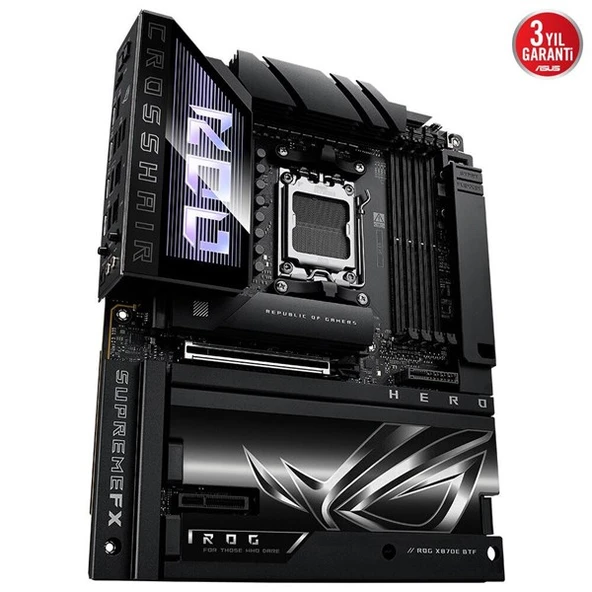 ASUS ROG CROSSHAIR X870E HERO BTF WIFI7 DDR5 HDMI-DP TYPEC PCIE 5.0 AM5 ATX - Resim 5
