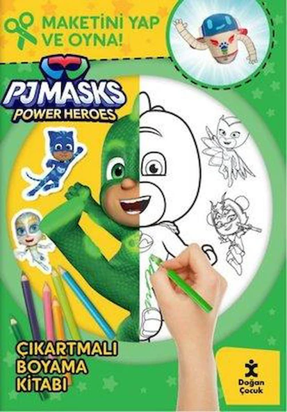Pjmasks Power Heroes Çıkartmalı Boyama Kitabı - Maketini Yap ve Oyna! ürün görseli