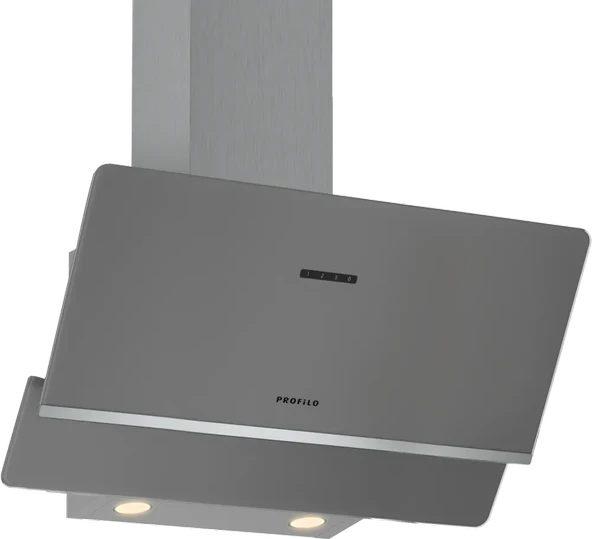 PROFİLO DVK8J671 DUVAR TİPİ 80 CM PLATİN CAM DAVLUMBAZ