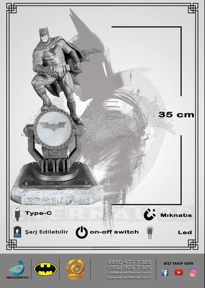 BATMAN BAT SİGNAL (IŞIKLI) - Resim 2