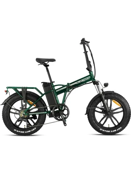 Kron Elektrone Zuma 20 JANT 7 Vites M.Disc Mat Yeşil- Gri Katlanır Elektrikli Bisiklet ürün görseli