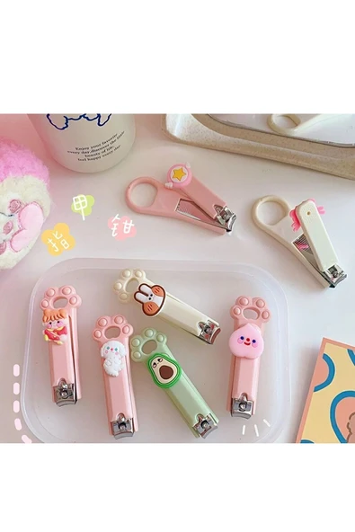 Mucit Home Figürlü Renkli Bebek Çocuk Tırnak Makası 1 Adet - Resim 3