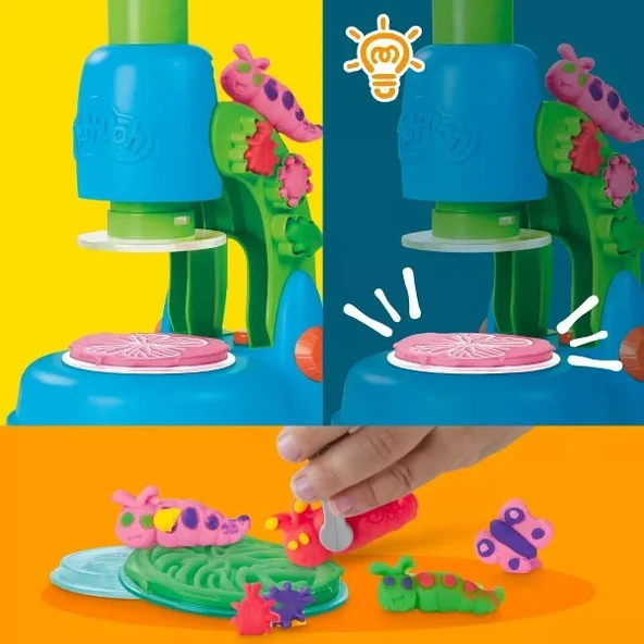 Play Doh Işıklı Mikroskop Oyun Seti - Resim 3